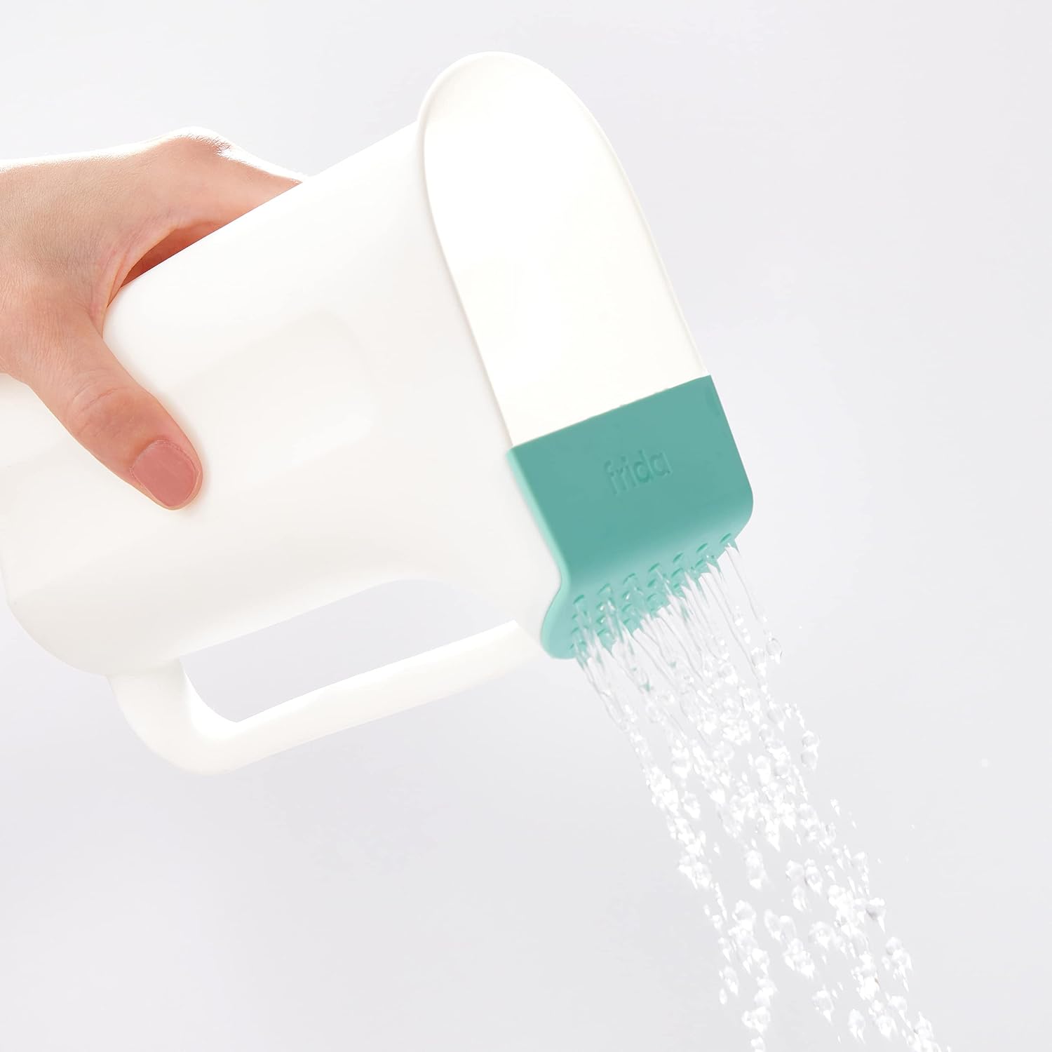Control The Flow Rinser by Frida Baby Bath Time Rinse Cup with Easy Grip Handle and Removable Rain Shower - Image 6